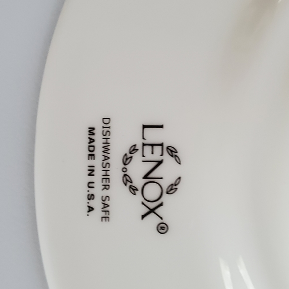 LENOX kate spade 'Library Lane Aqua' flat mug saucer - Picture 10 of 11